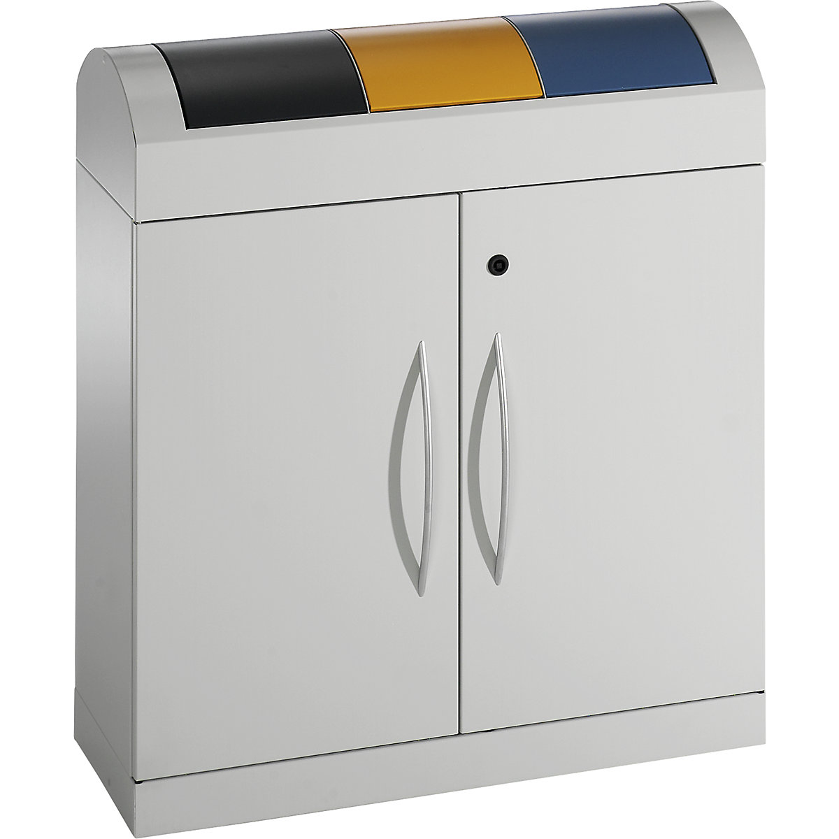 Recyclable waste collector cupboard, compact