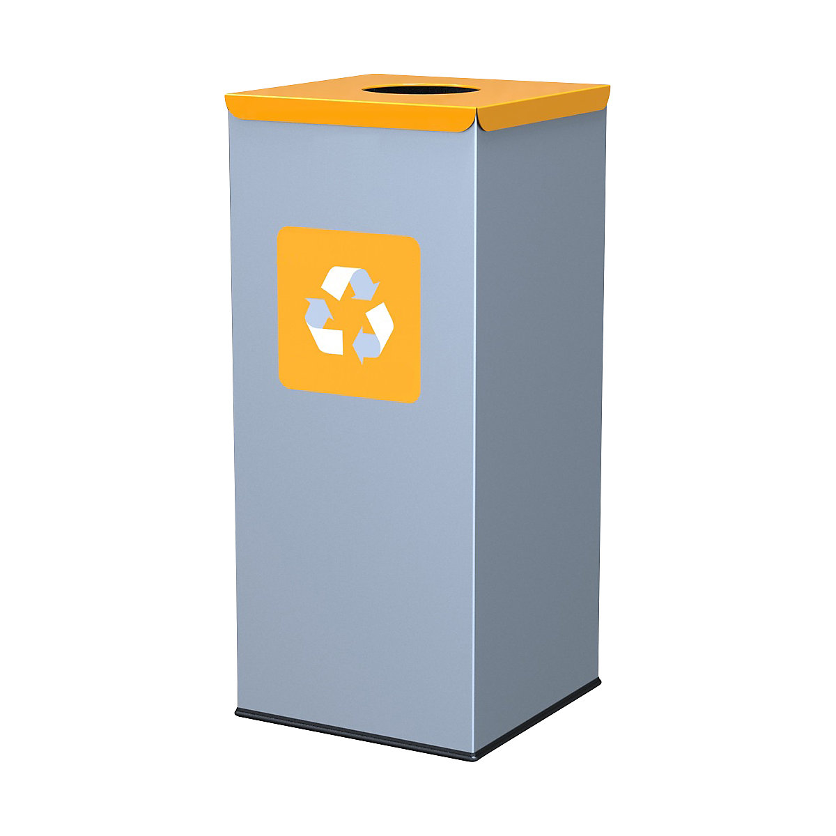 Recyclable waste collector, rectangular