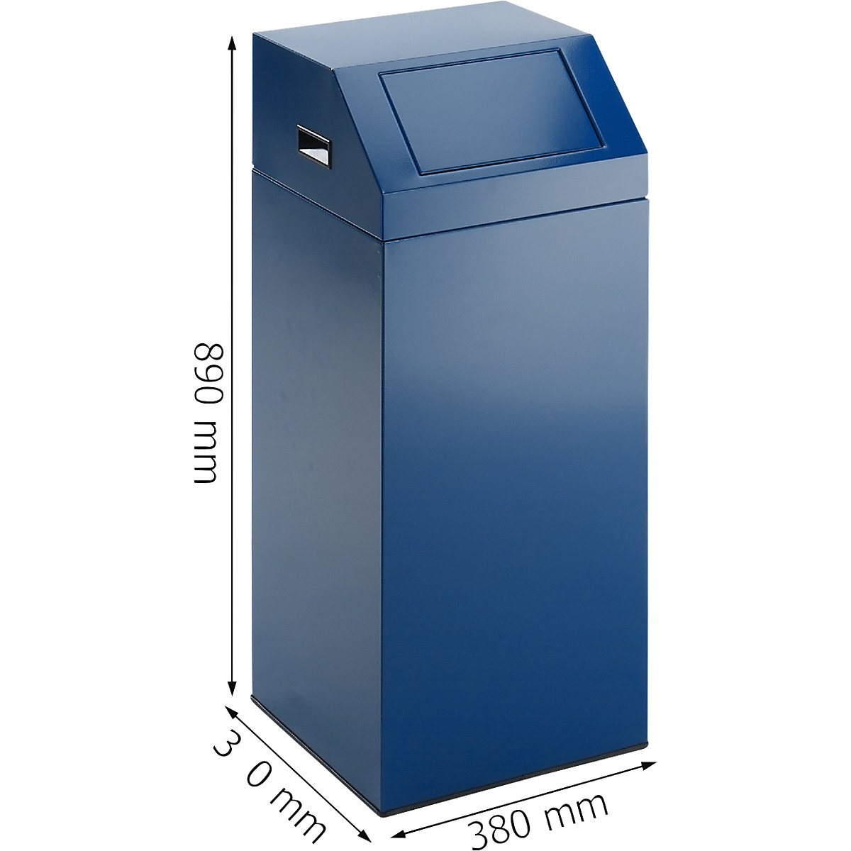 Recyclable waste collector, self extinguishing – eurokraft pro (Product illustration 3)-2