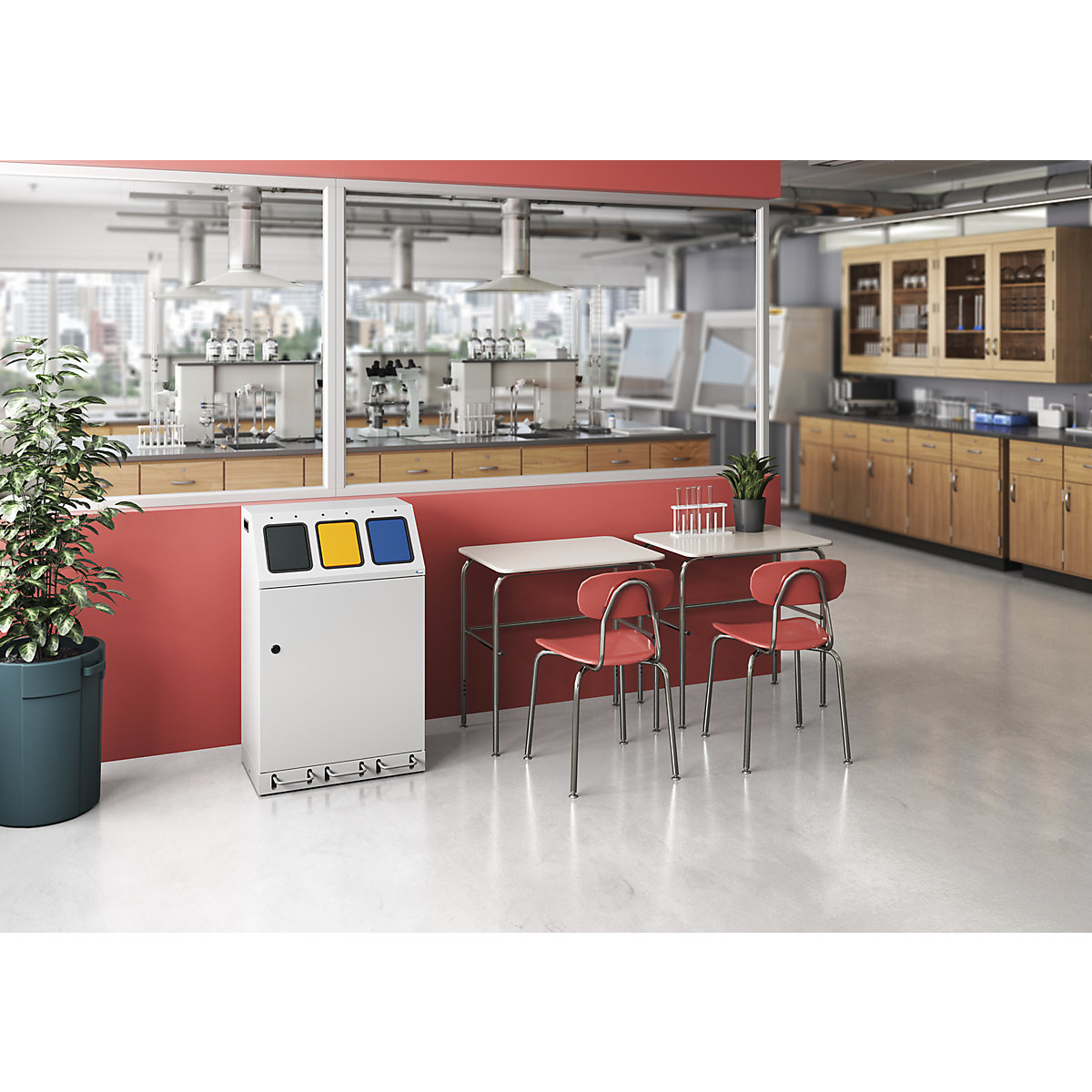Recyclable waste collector, steel (Product illustration 5)-4