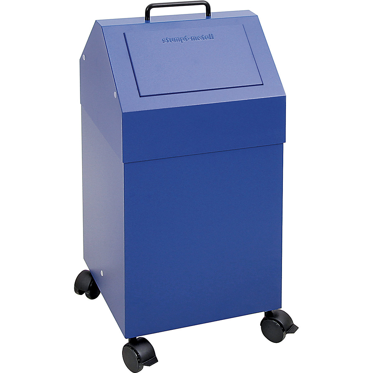 Recyclable waste collector with flap