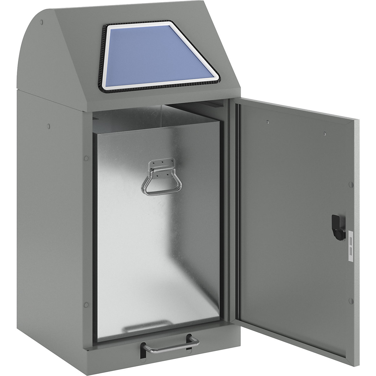 Recyclable waste collector with pedal