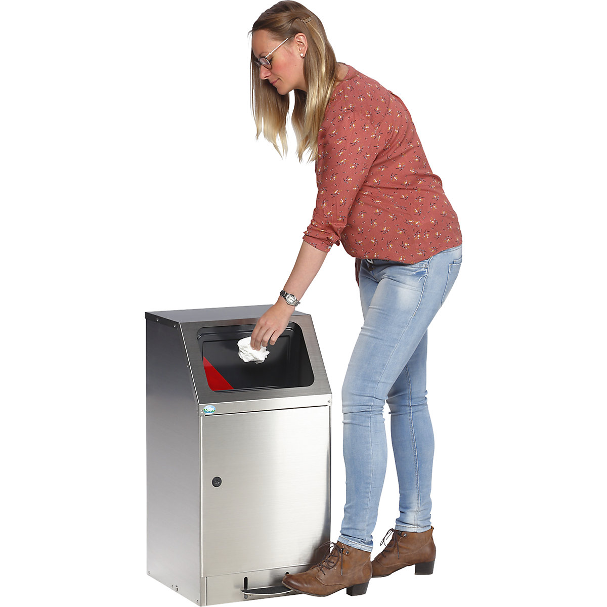 Recyclable waste collector with pedal – VAR (Product illustration 2)-1