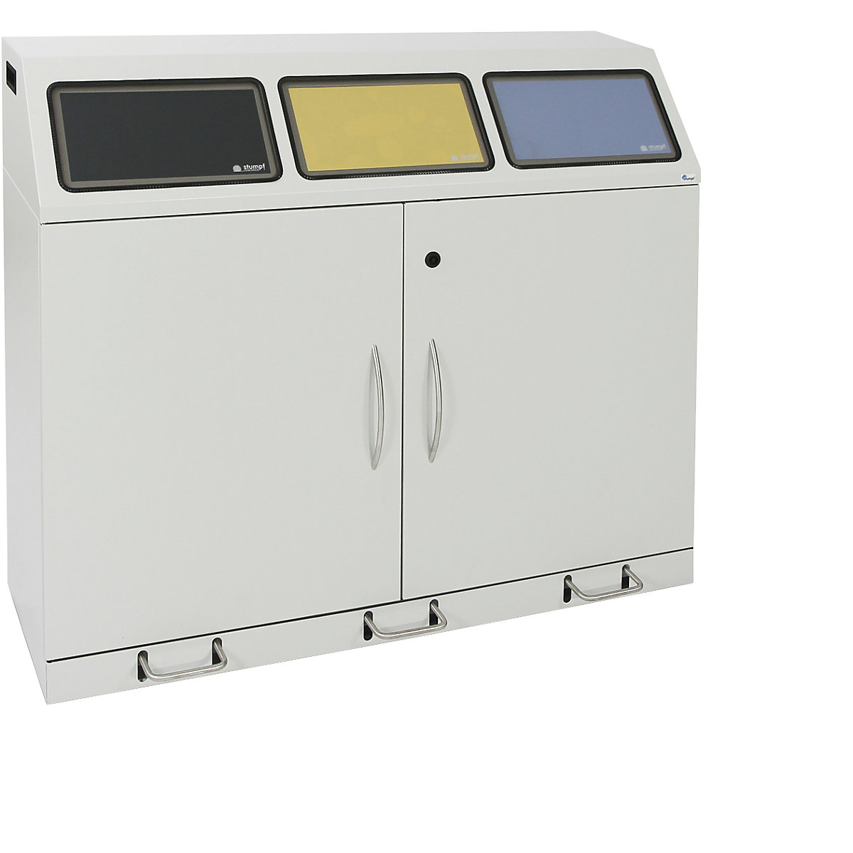 Recyclable waste collector with pedal, steel