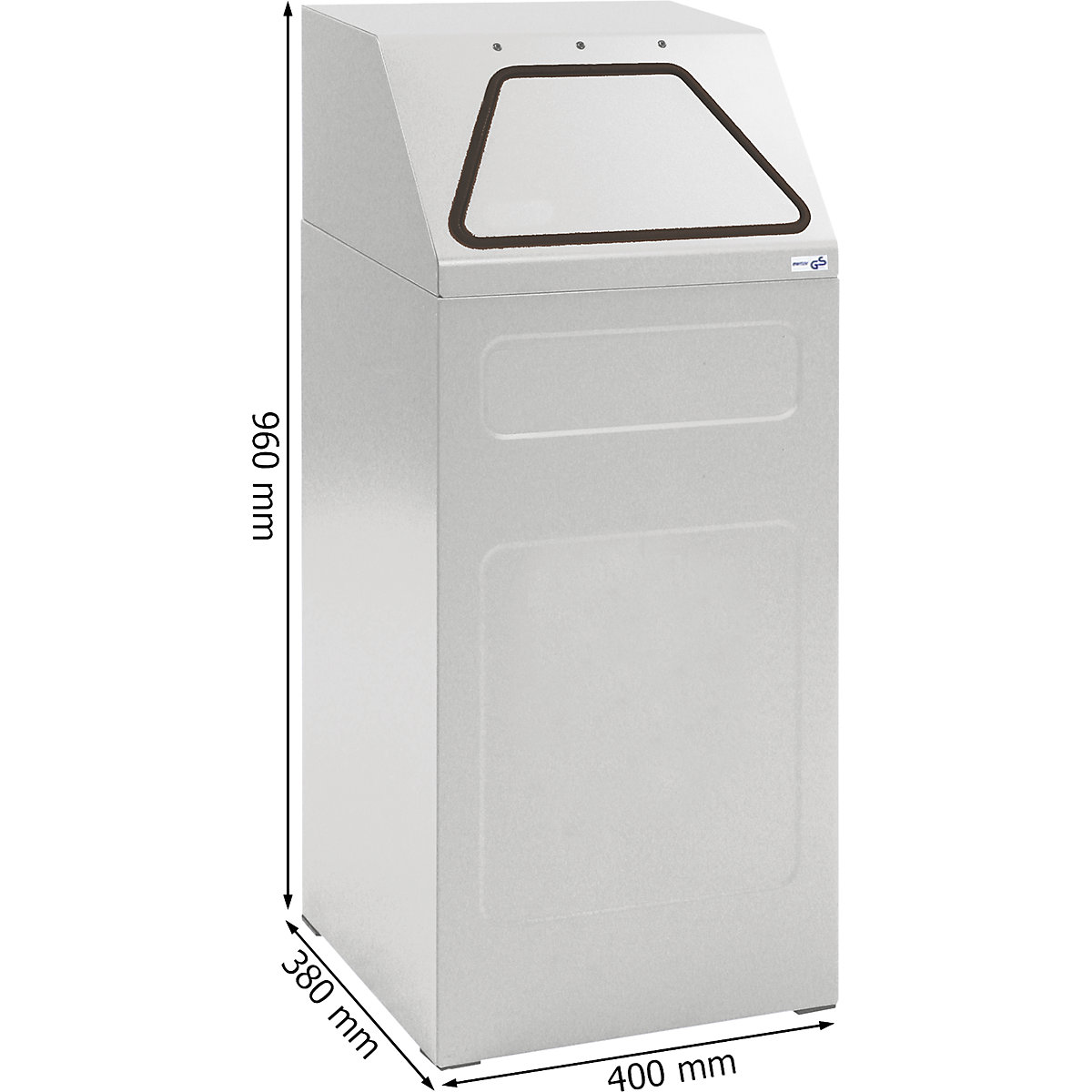 Recycling bin, fire-retardant (Product illustration 4)-3