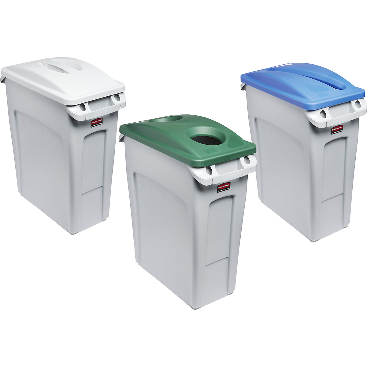 SLIM JIM® recyclable waste collection station, set of 3 – Rubbermaid (Product illustration 8)-7