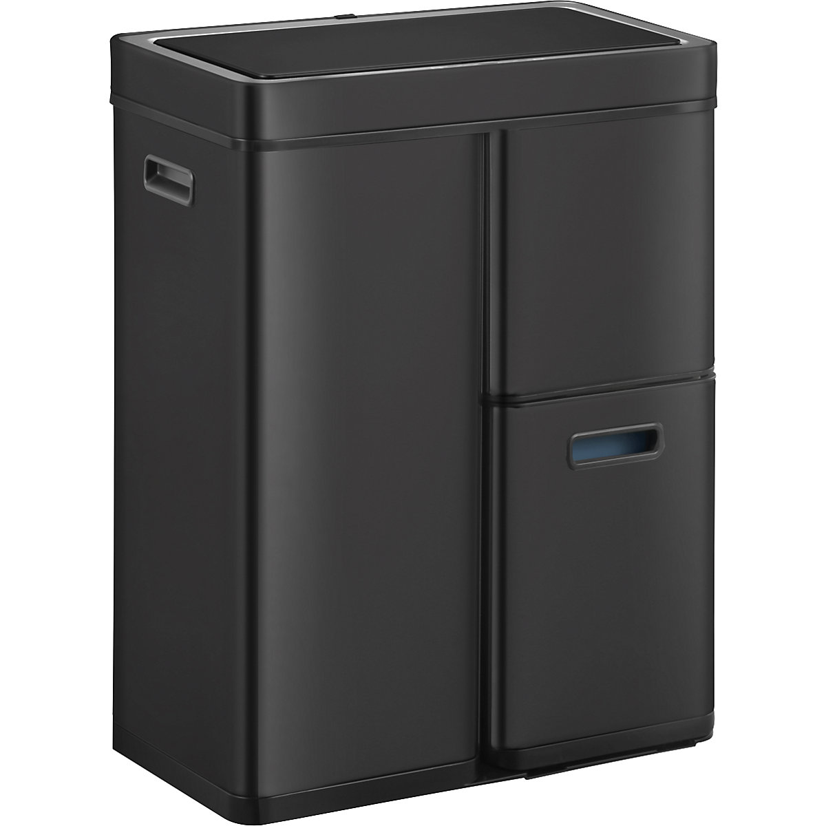 Waste separator bin with sensor, stainless steel - EKO