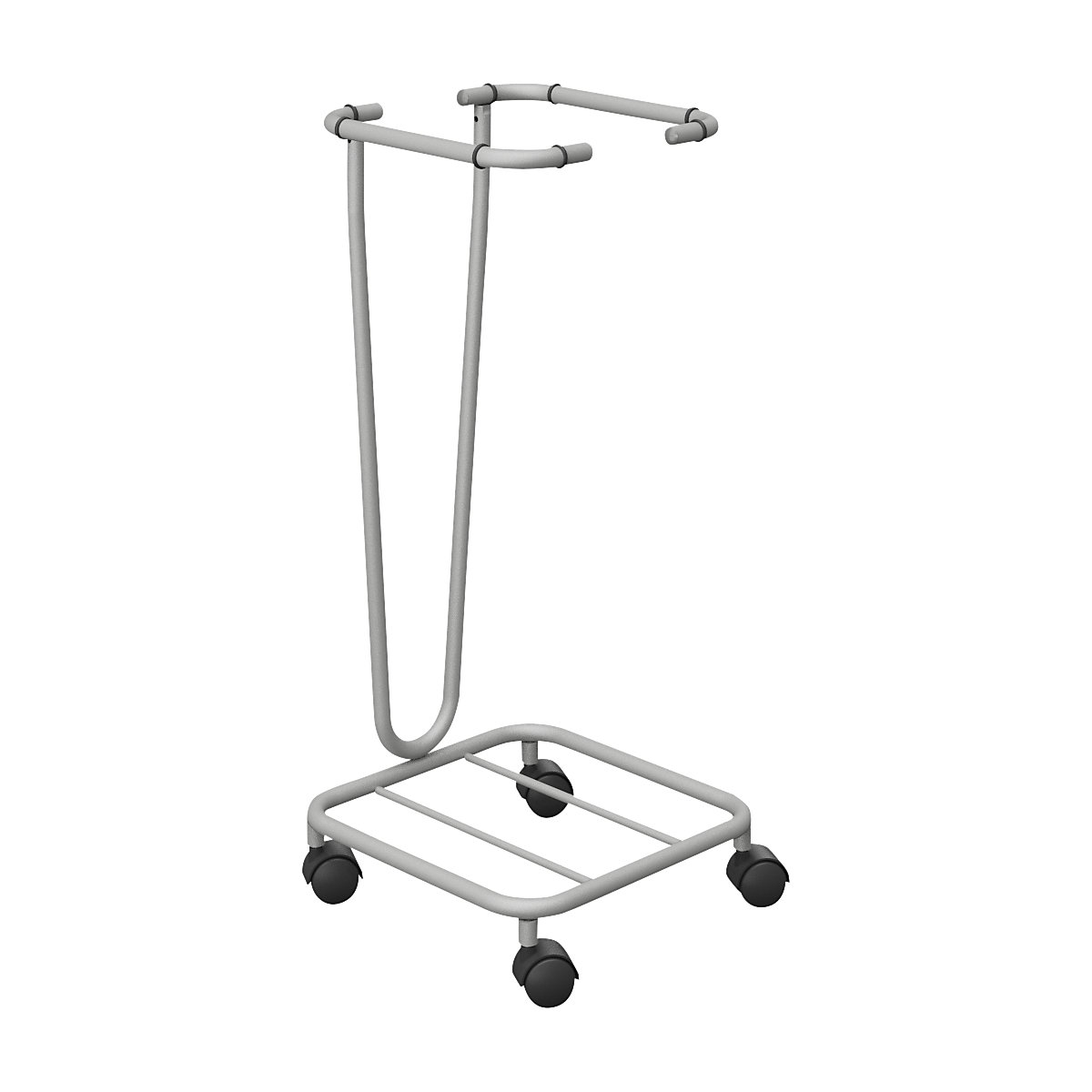 Recyclable waste sack stand without lid