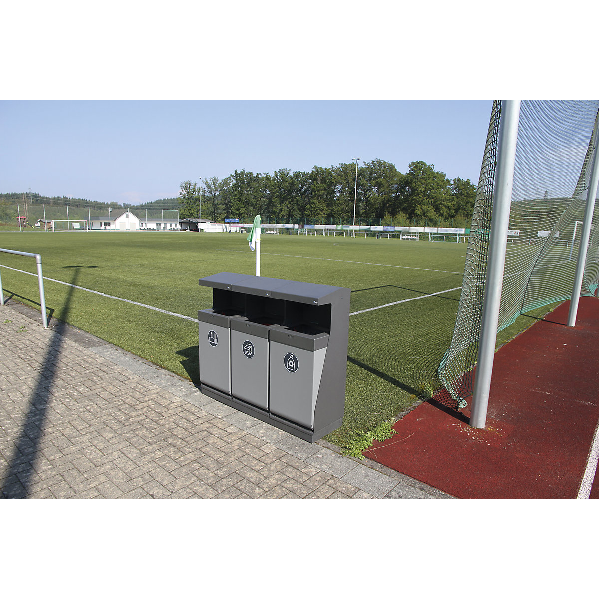 Outdoor recyclable waste collection station (Product illustration 3)-2