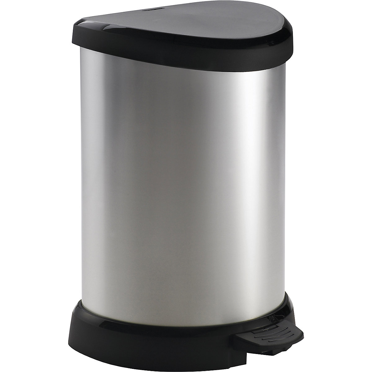 DECOBIN pedal rubbish bin, semi-circular