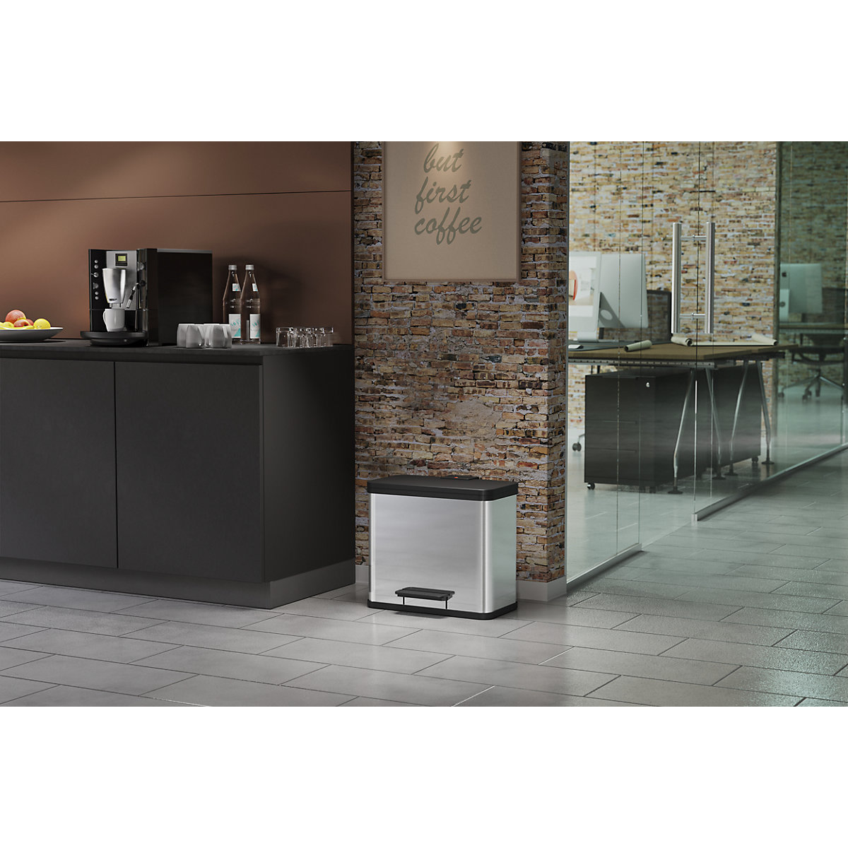 Eco waste collector with pedal – Hailo (Product illustration 5)-4