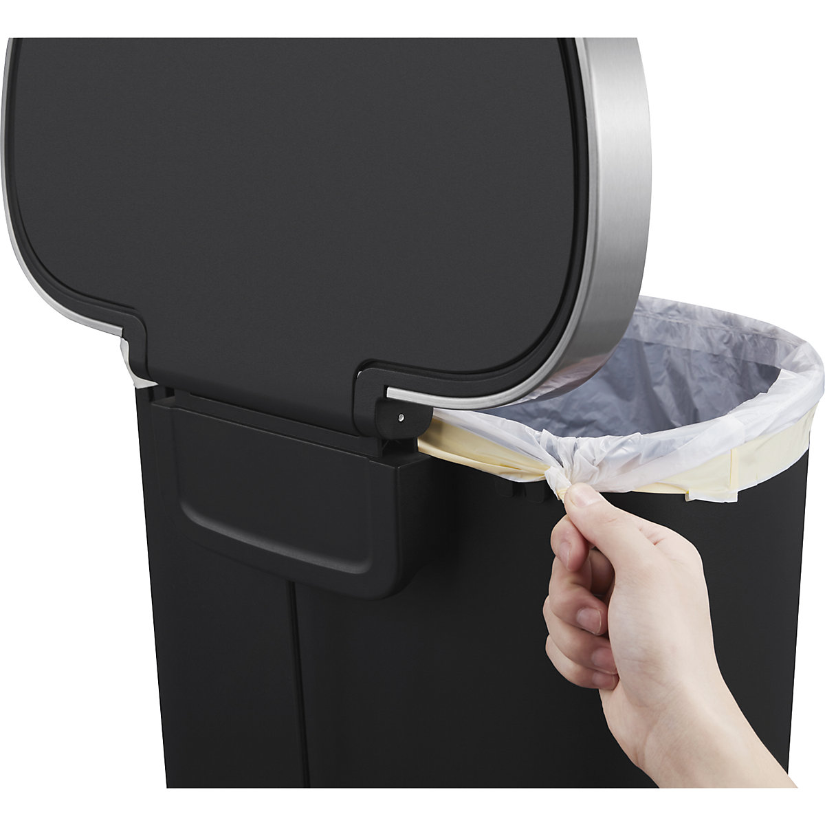 Hana pedal bin, semi-circular – EKO (Product illustration 8)-7