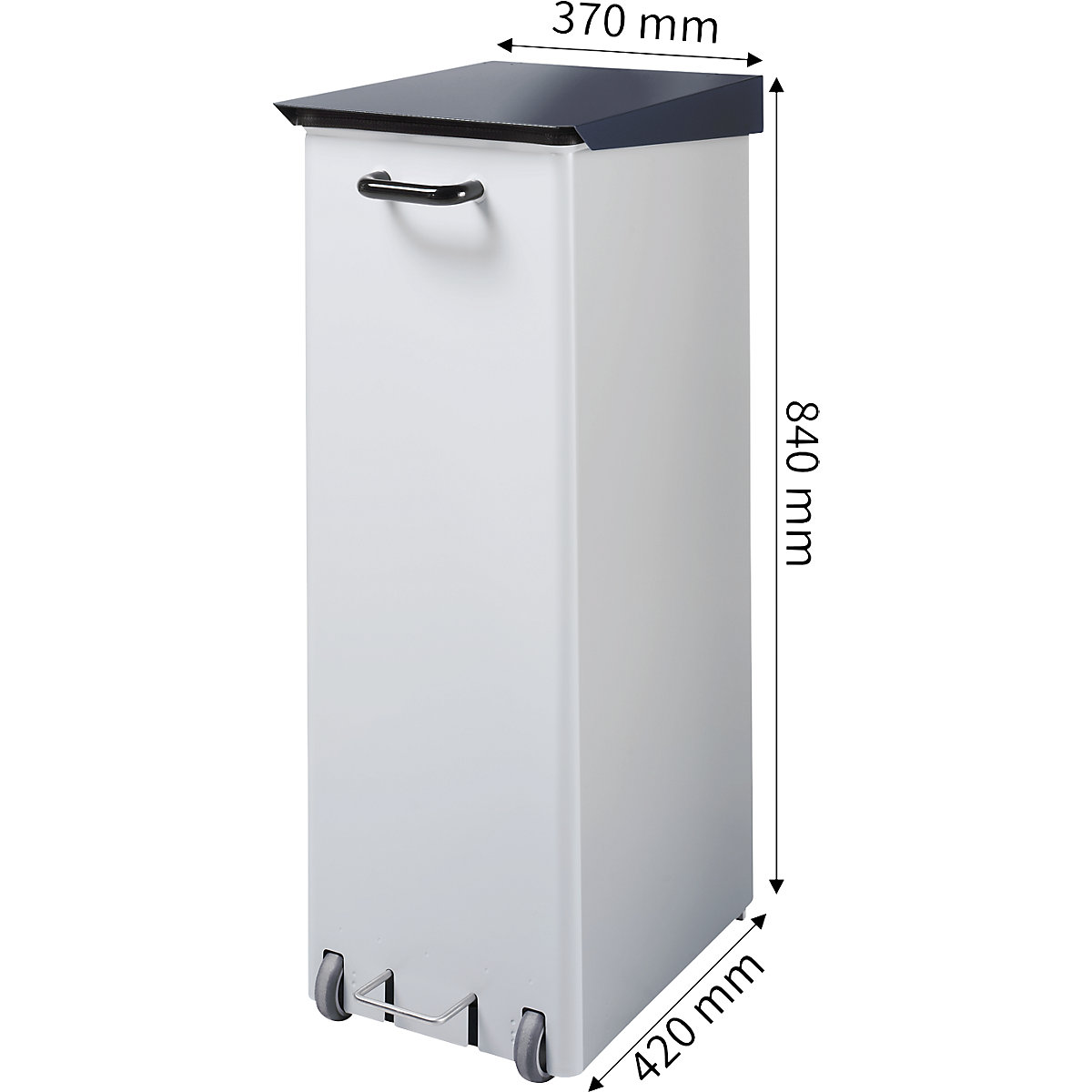 Pedal bin, steel (Product illustration 4)-3