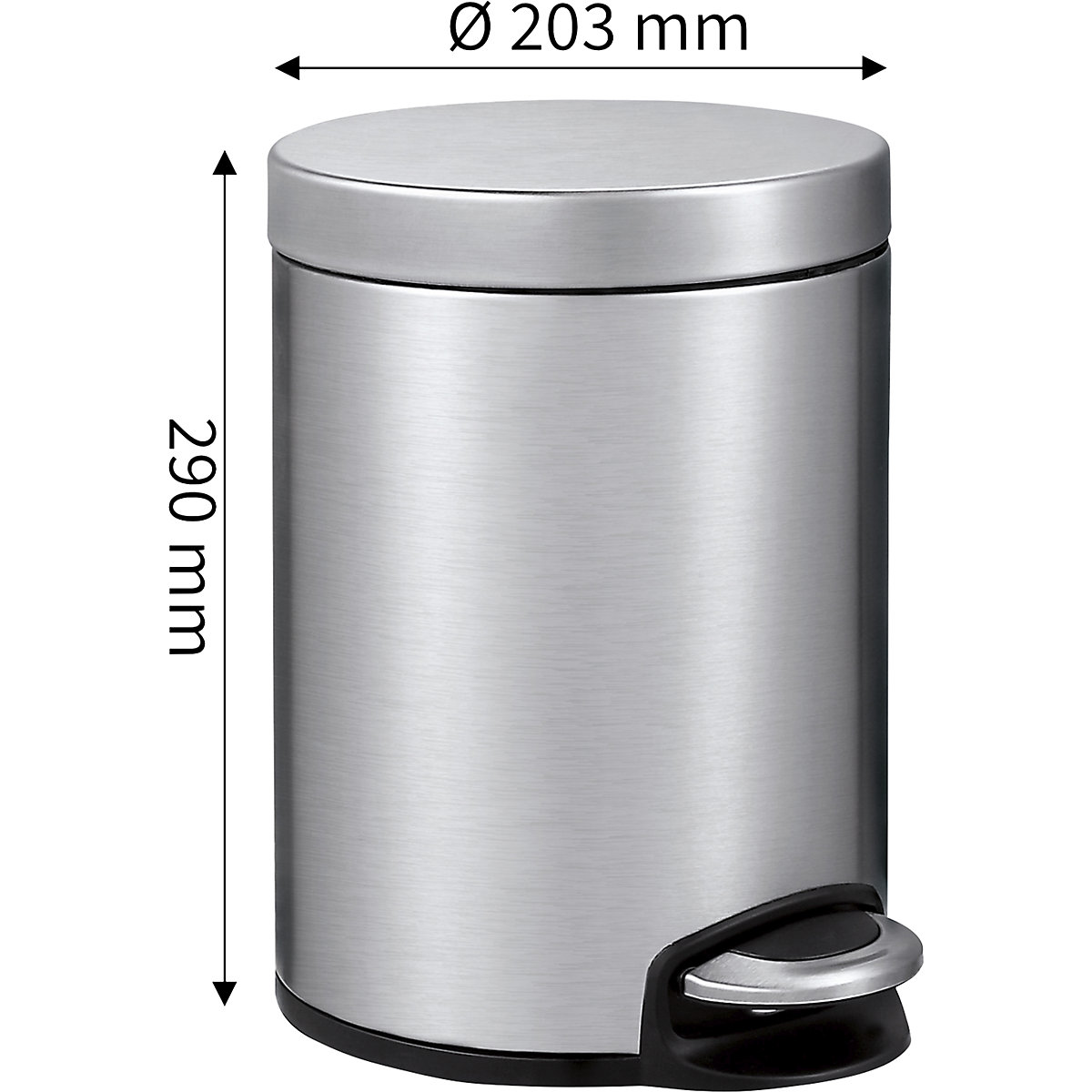 Pedal bin with metal inner container (Product illustration 7)-6