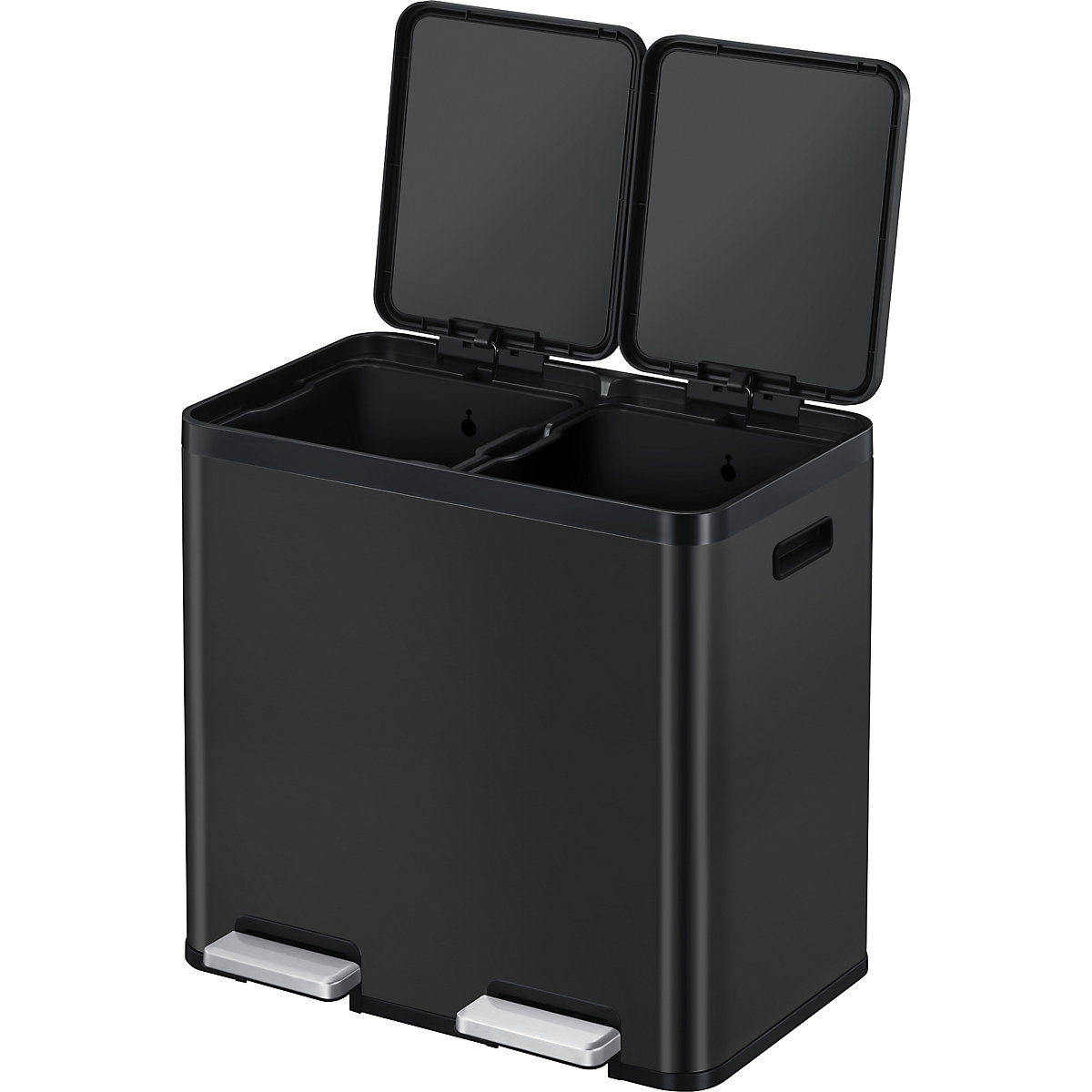 Recycler pedal bin, steel – EKO (Product illustration 41)-40