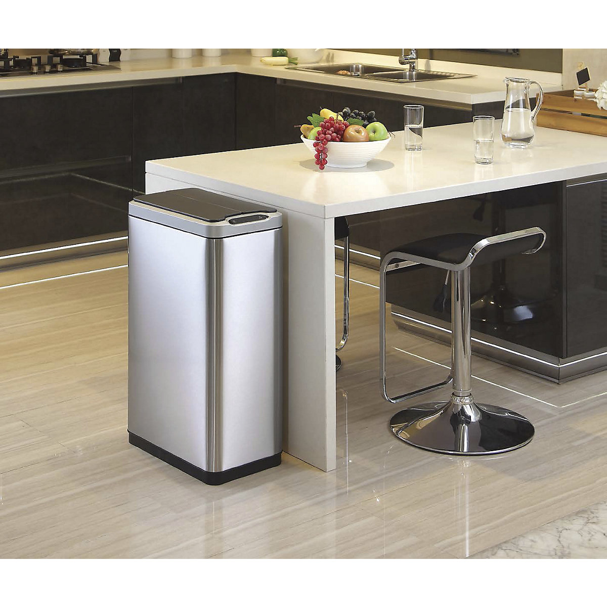 Sensor operated waste collector, slim (Product illustration 3)-2