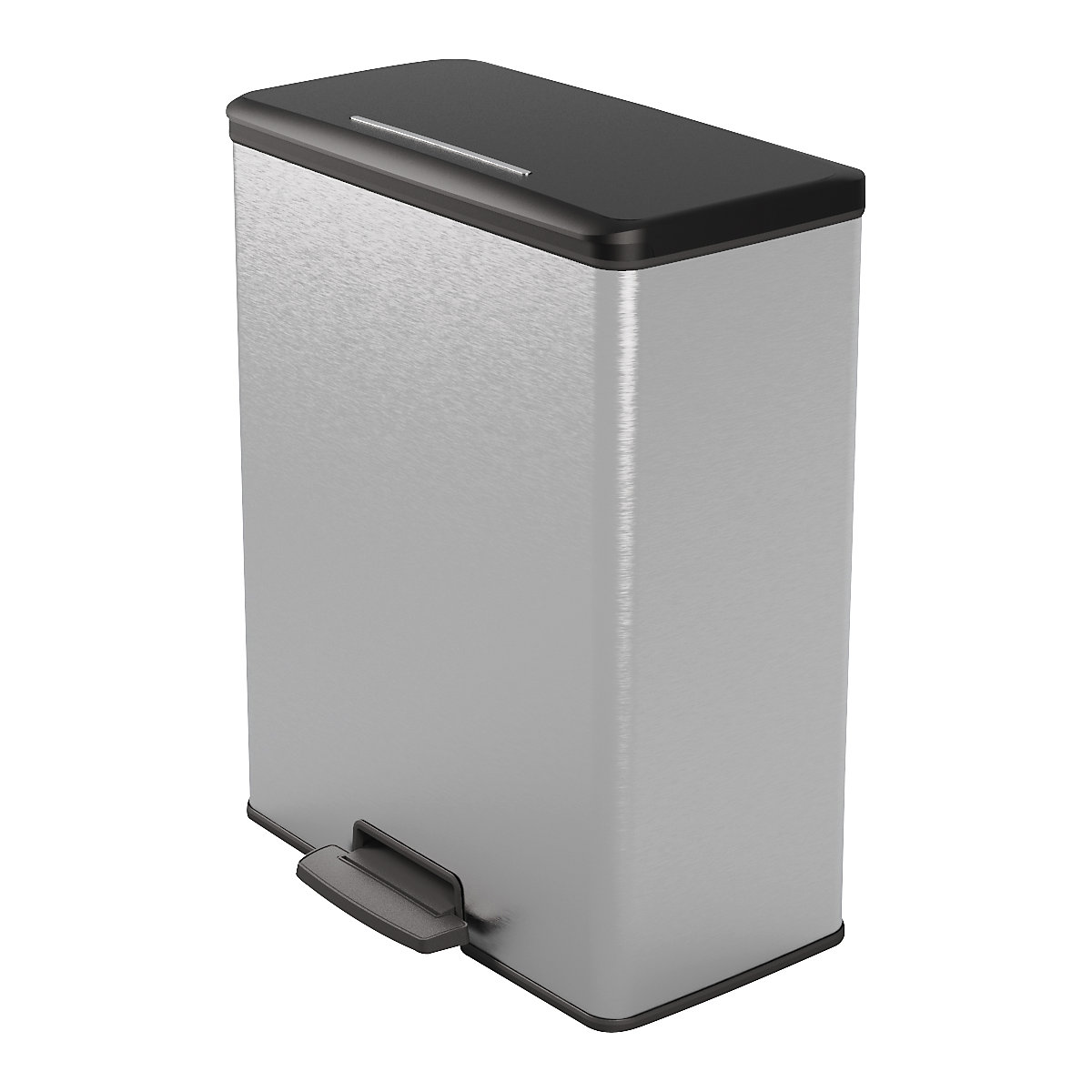 Slim pedal rubbish bin