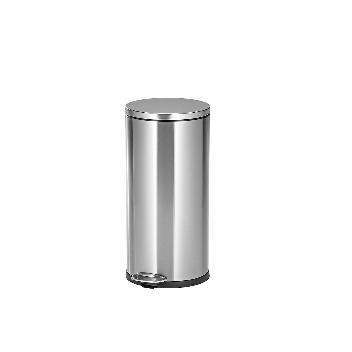 Stainless steel pedal bin, round - EKO