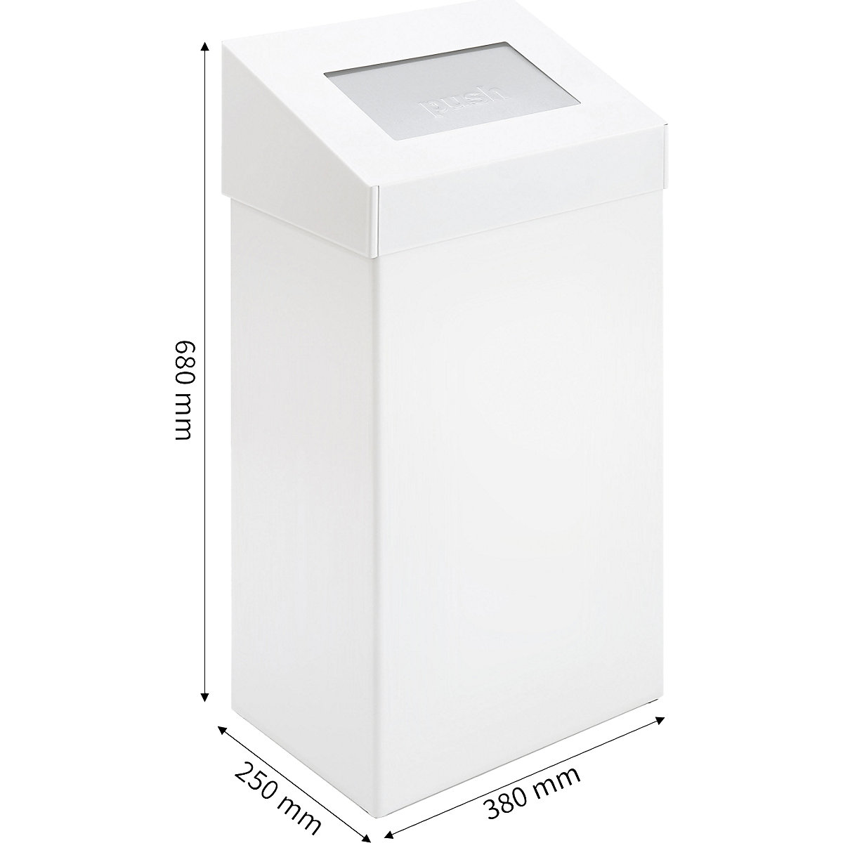 Waste collector with push lid (Product illustration 4)-3