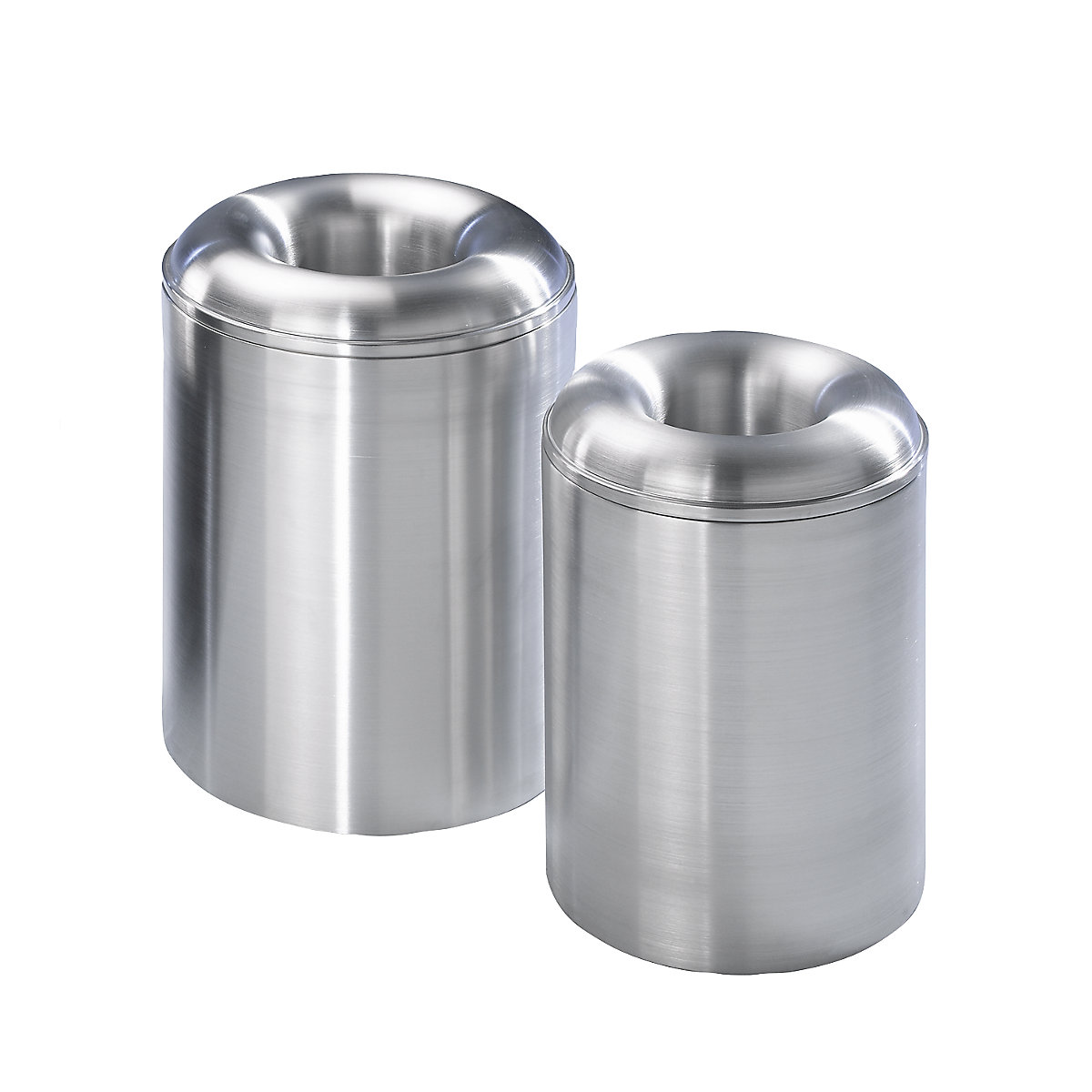 Safety waste paper bin, aluminium (Product illustration 2)-1