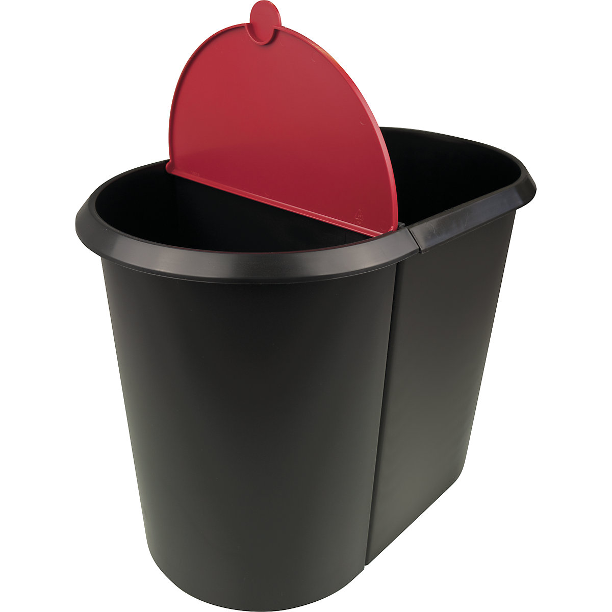 Waste paper bin, plastic – helit (Product illustration 5)-4