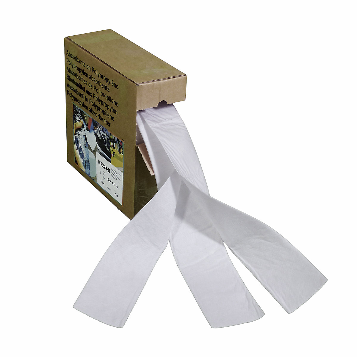 Rouleau de non tissé absorbant