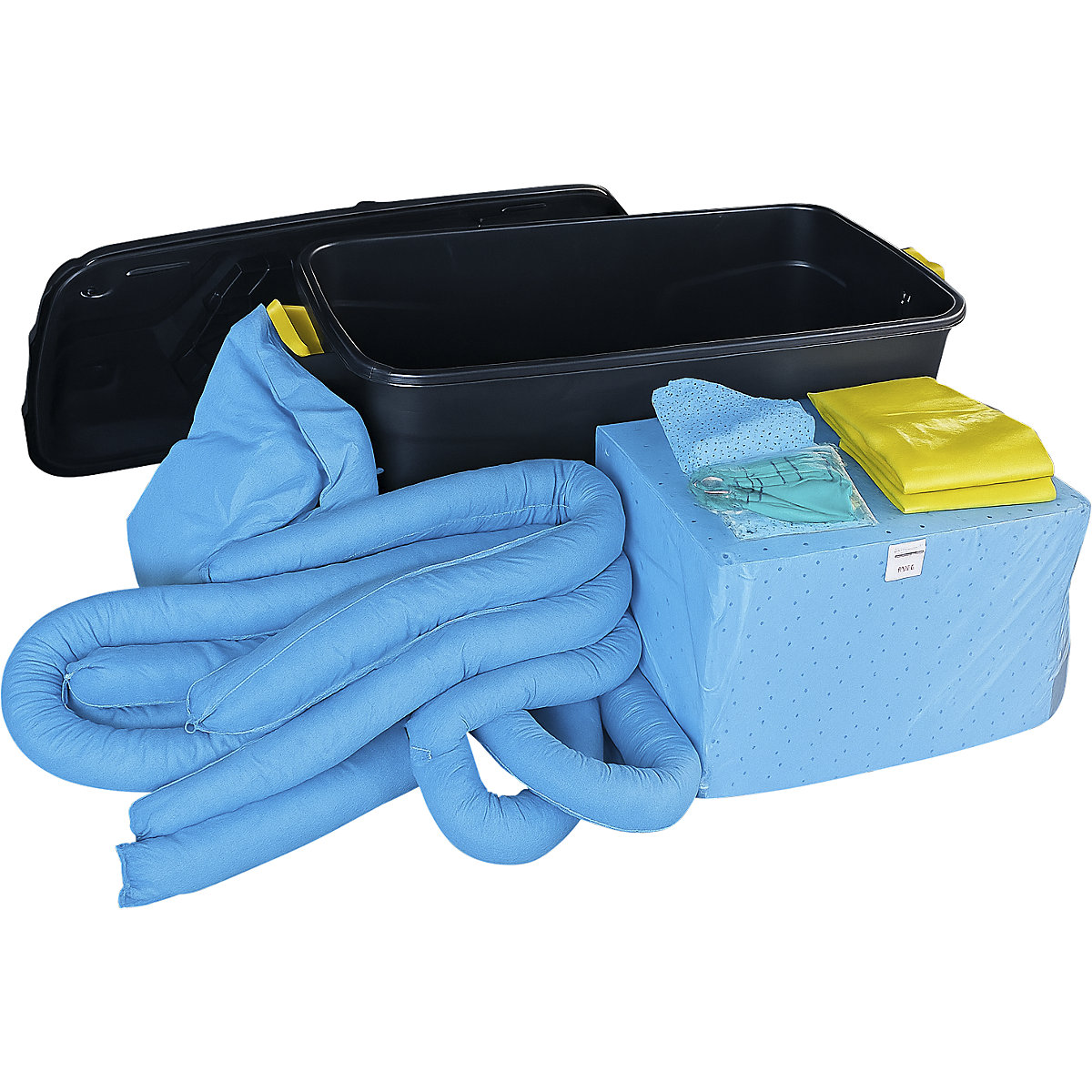 Kit d'urgence anti-fuites dans une mallette roulante - eurokraft basic