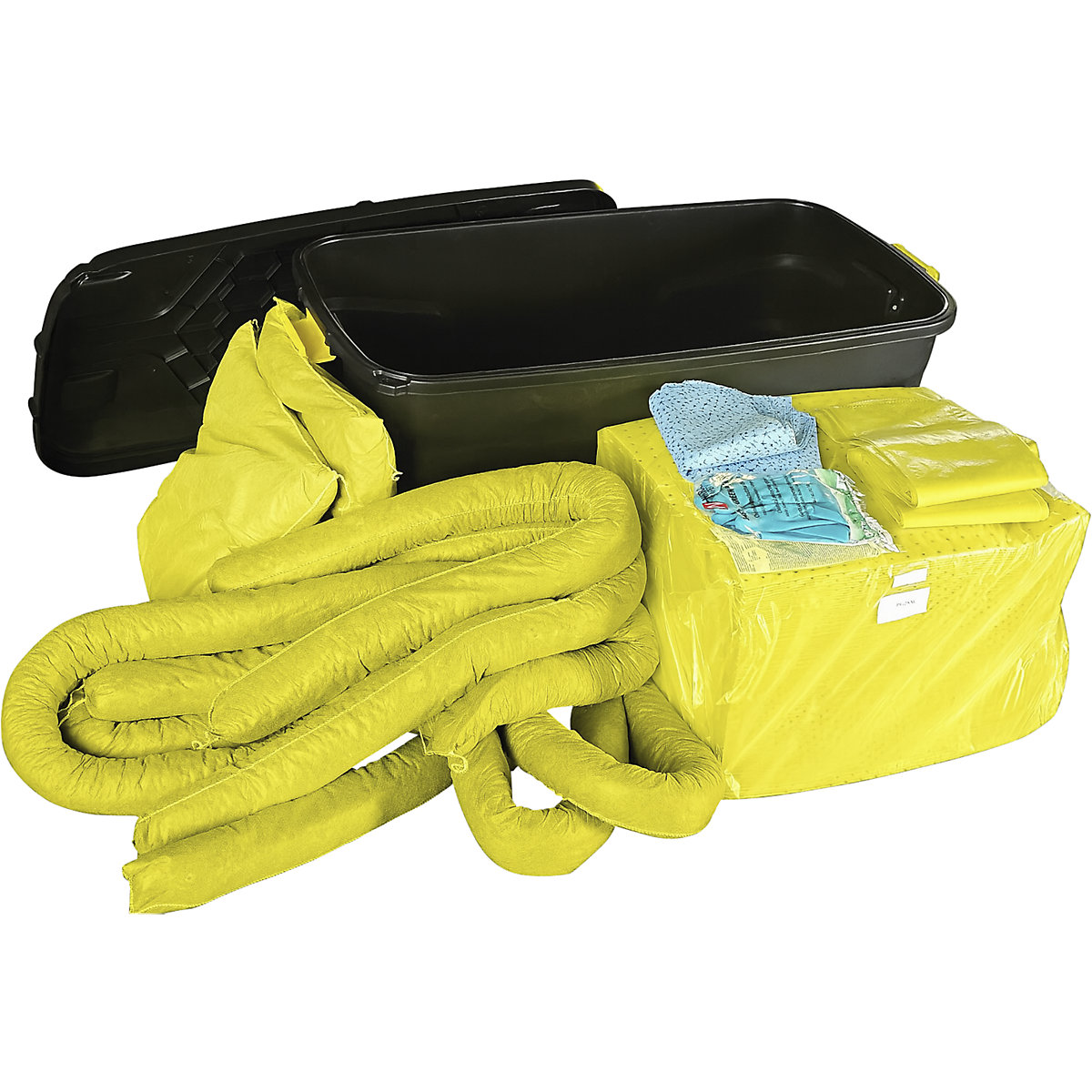 Kit d'urgence anti-fuites dans une mallette roulante &ndash; eurokraft basic