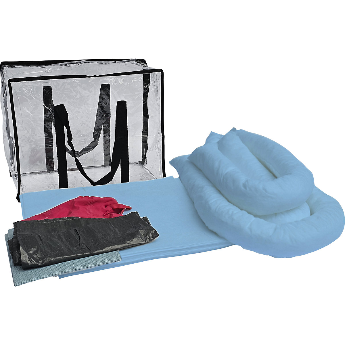 Kit d'urgence anti-fuites en sacoche de transport – eurokraft basic