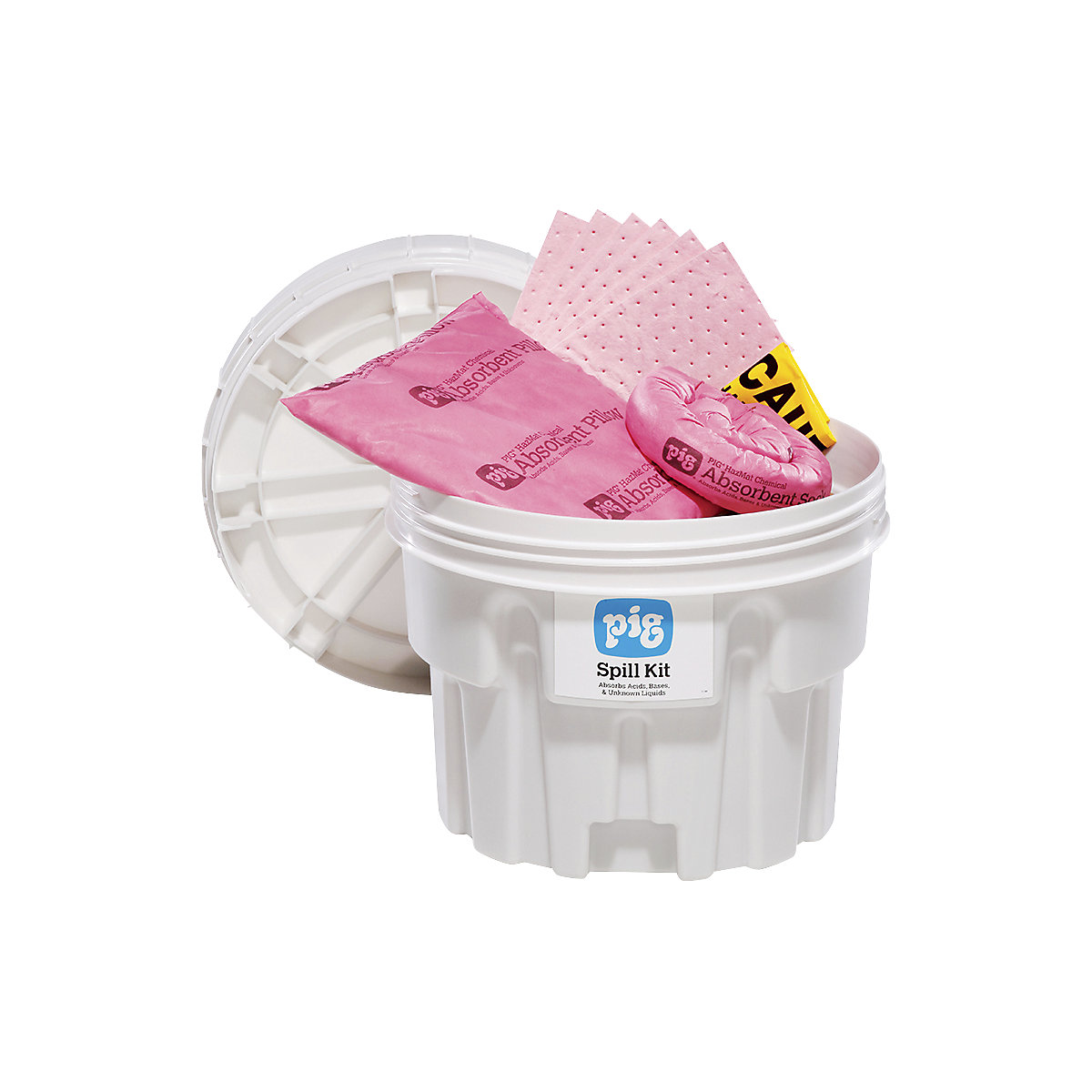 Kit d'urgence dans un seau de sécurité de 76 litres &ndash; PIG