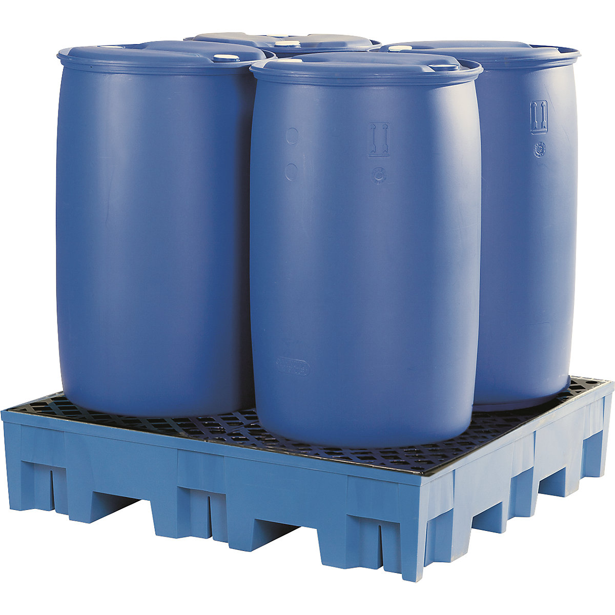 Cuve de rétention en PE pour 4 fûts de 200 litres – asecos (Illustration du produit 3)-2