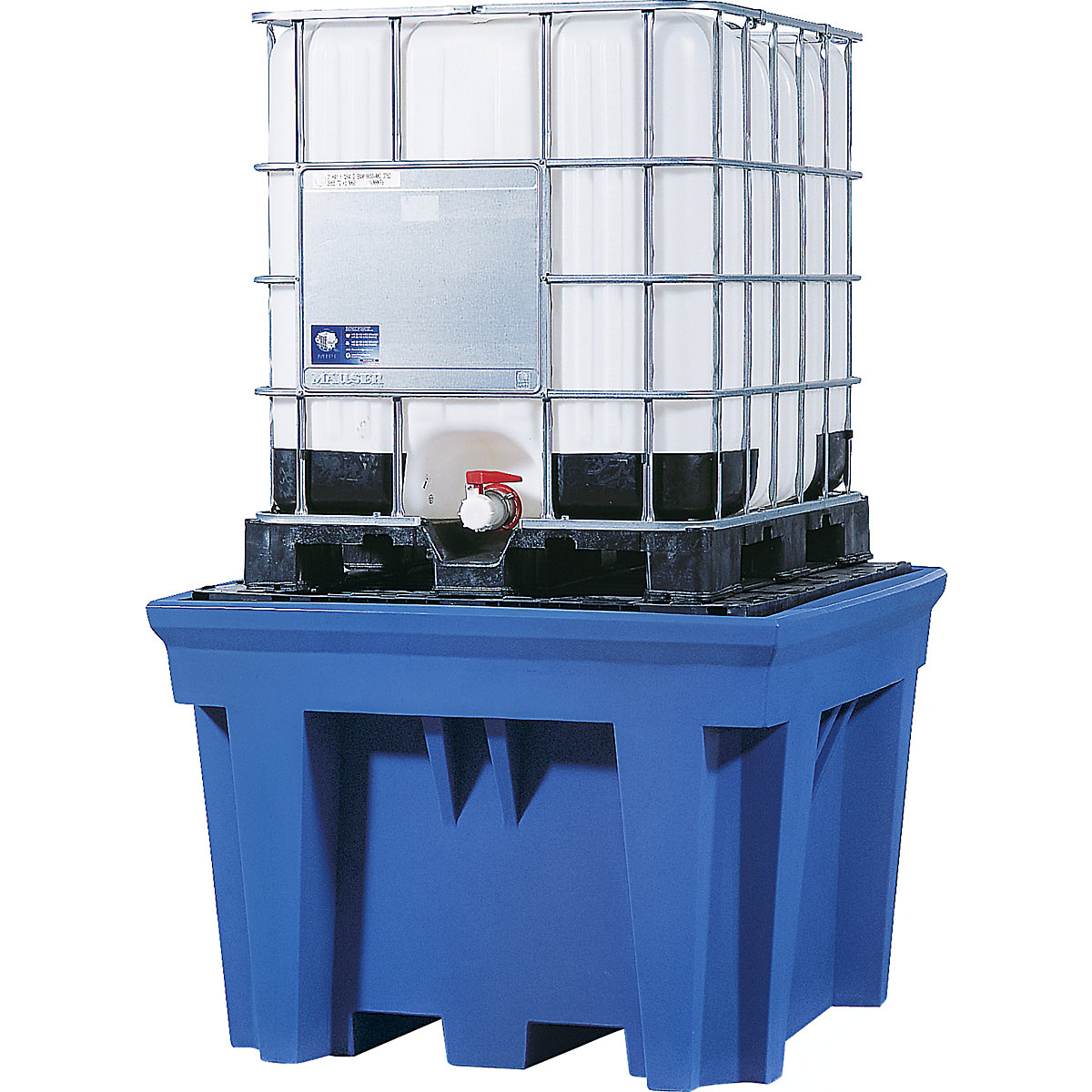 Cuve de rétention en PE pour cubitainers IBC/KTC