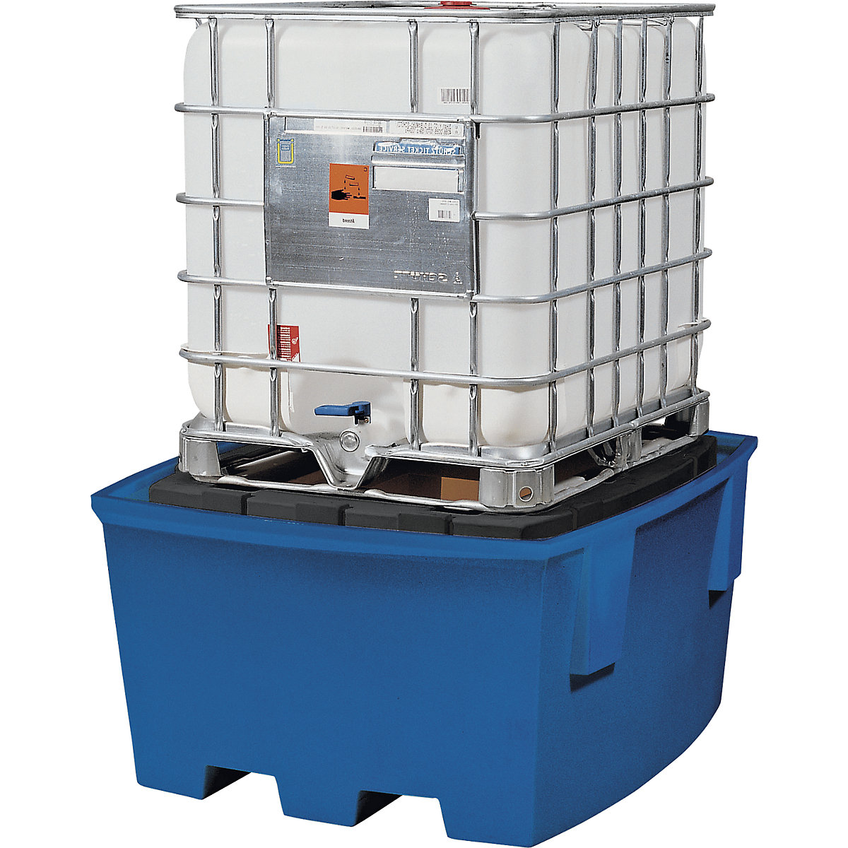 Cuve de rétention en PE pour cubitainers IBC/KTC – asecos (Illustration du produit 2)-1