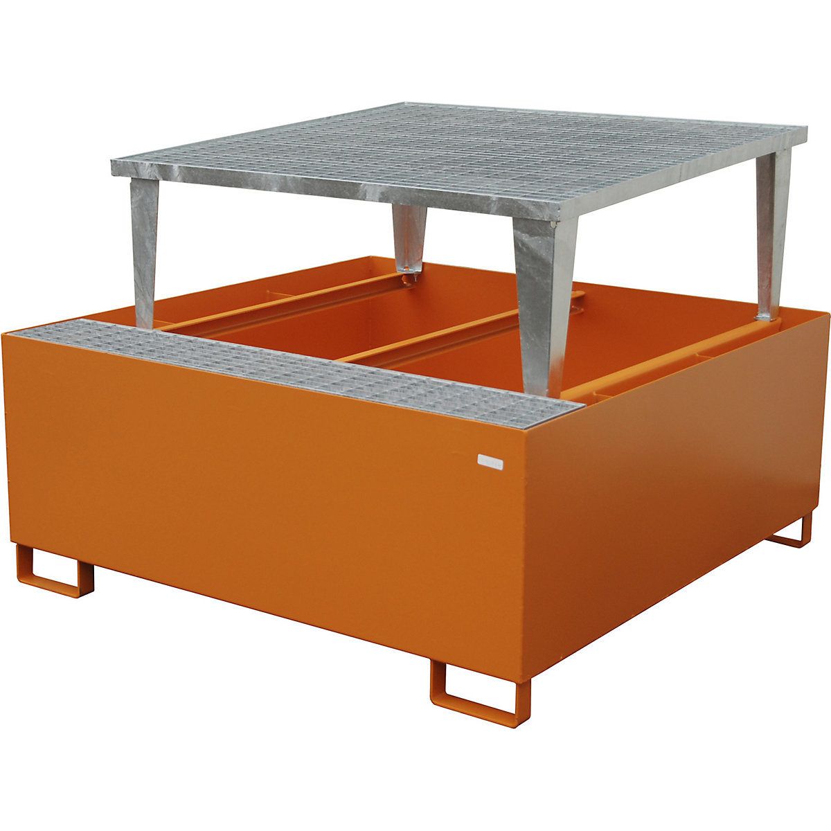 Cuve de rétention en acier pour cubitainer IBC / KTC – eurokraft pro (Illustration du produit 3)-2