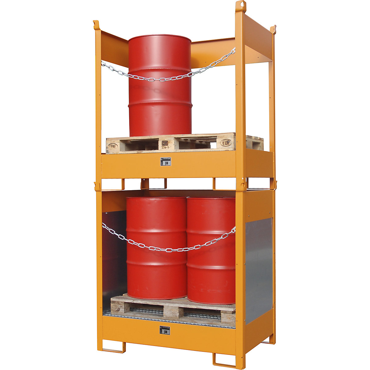 Palette de transport et de stockage avec cuve de rétention – eurokraft pro (Illustration du produit 4)-3