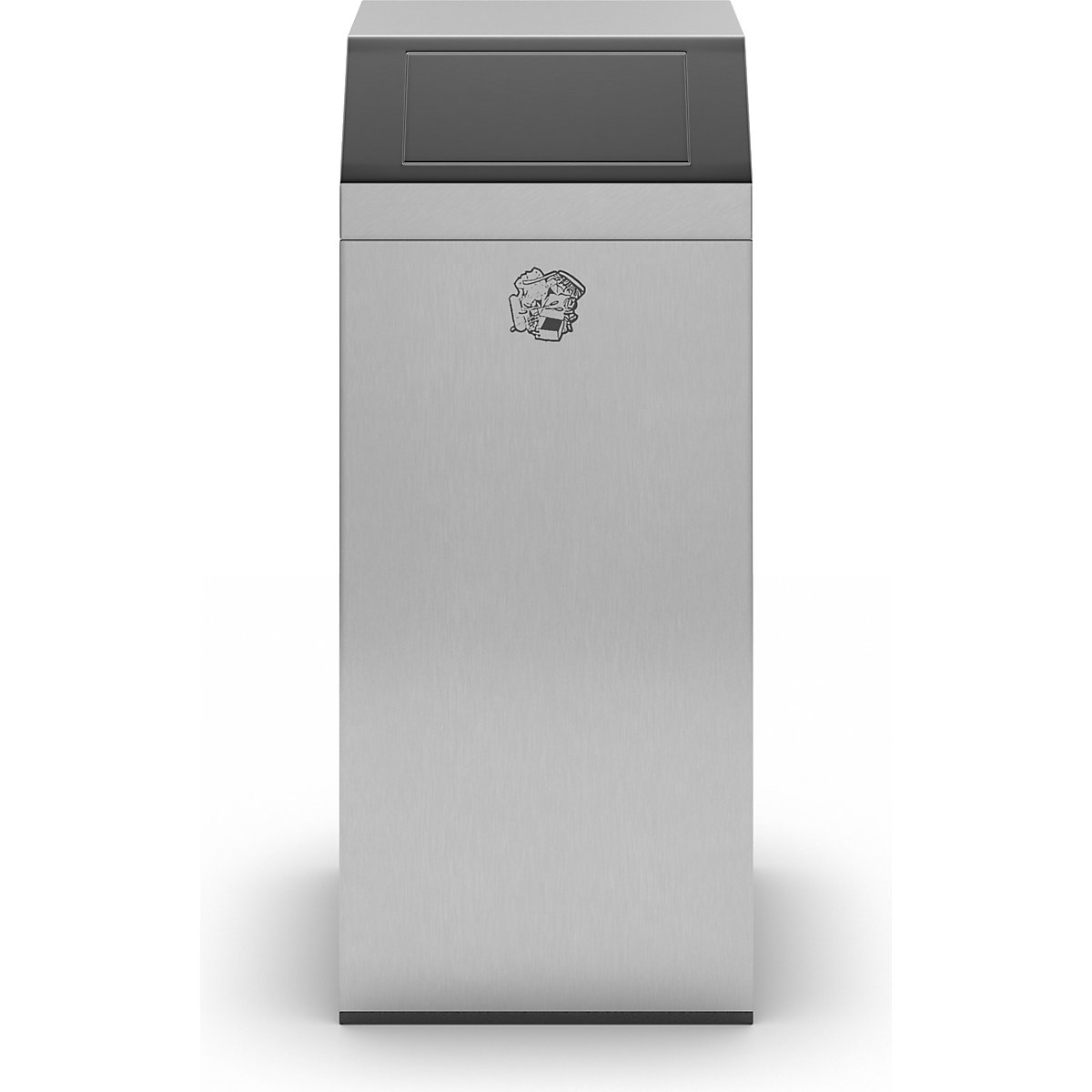 Collecteur de déchets en inox, pour l'intérieur et l&#x27;extérieur – VAR (Illustration du produit 4)-3