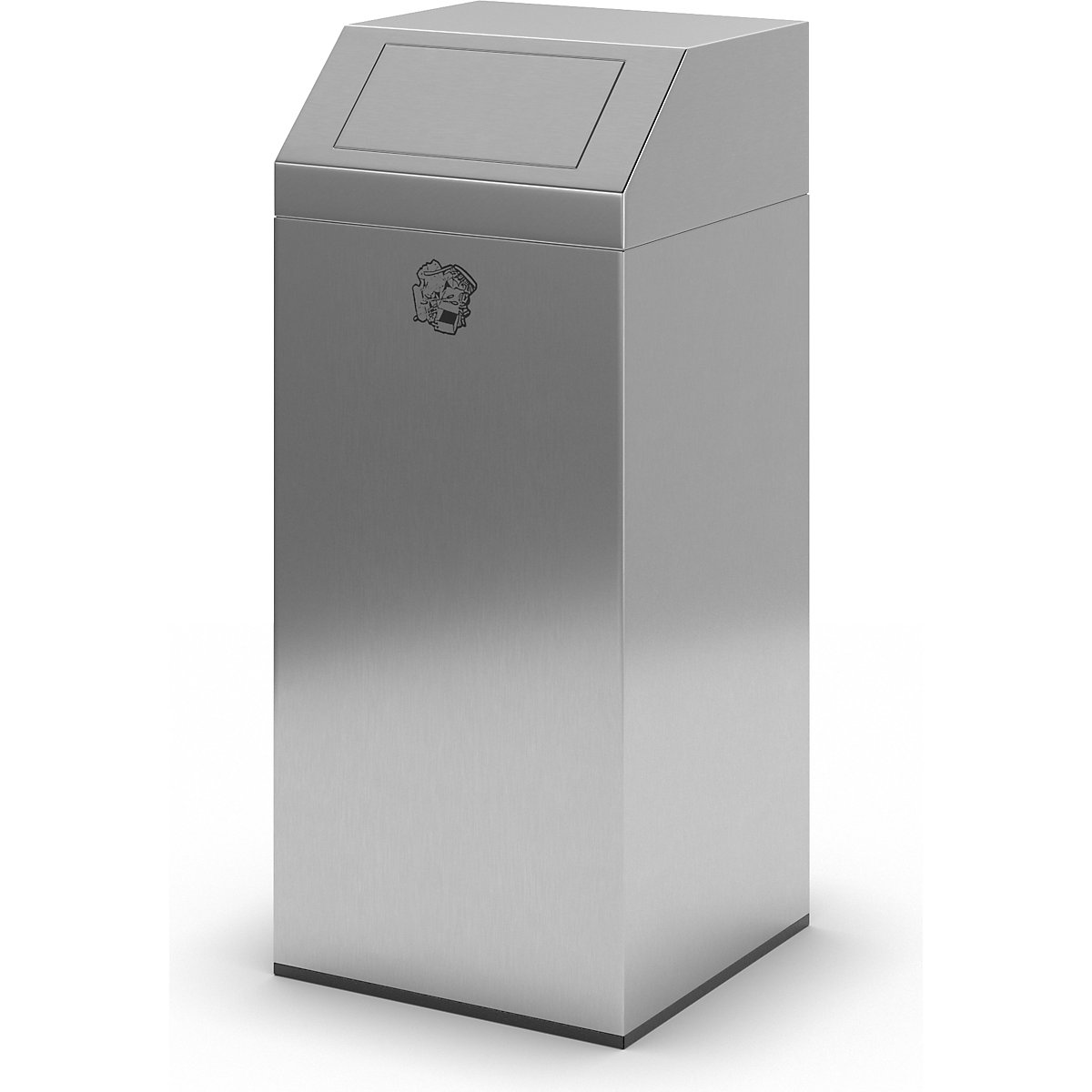 Collecteur de déchets en inox, pour l'intérieur et l&#x27;extérieur – VAR (Illustration du produit 5)-4