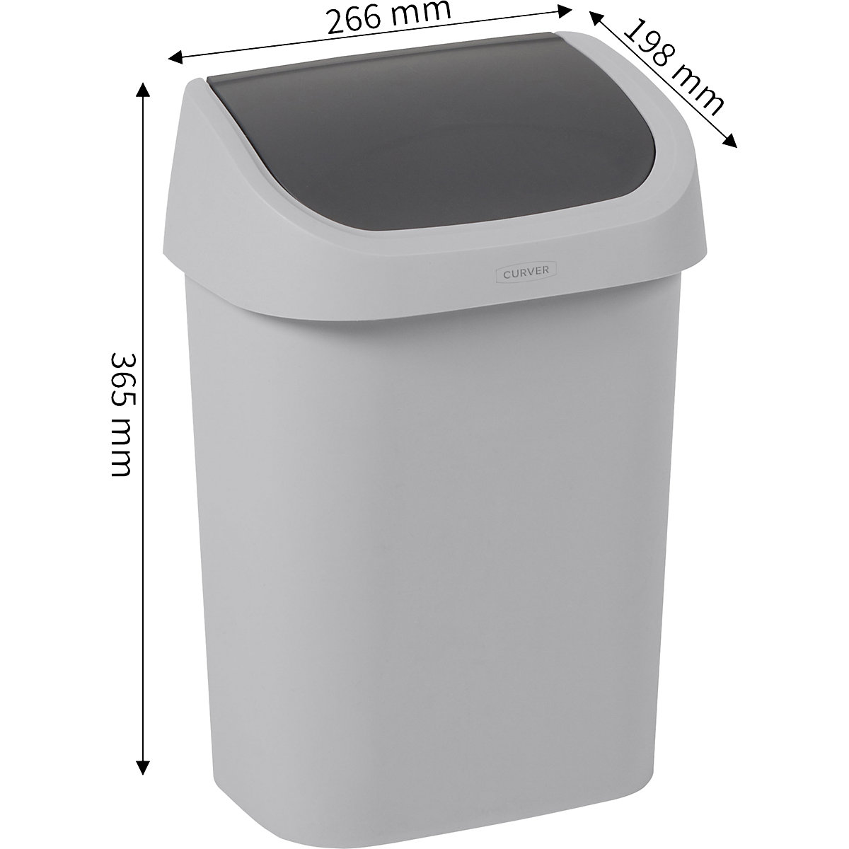 Poubelle à couvercle basculant (Illustration du produit 2)-1