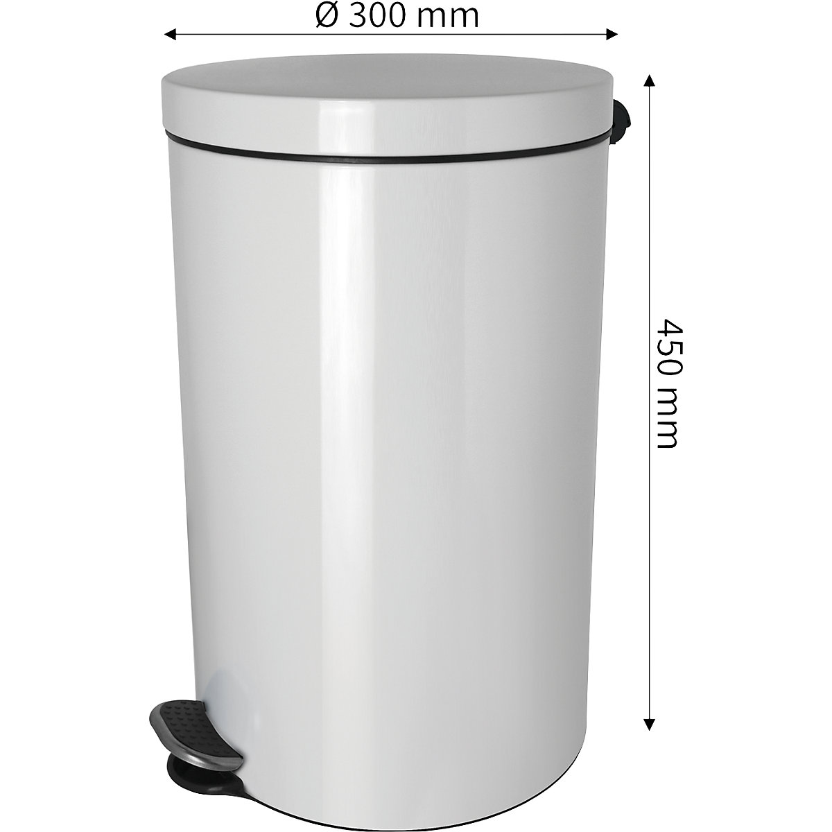 Poubelle à pédale aux ions d'argent – helit (Illustration du produit 2)-1