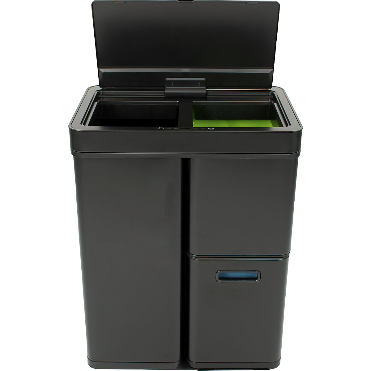 Collecteur de tri sélectif à capteur, inox – EKO (Illustration du produit 4)-3