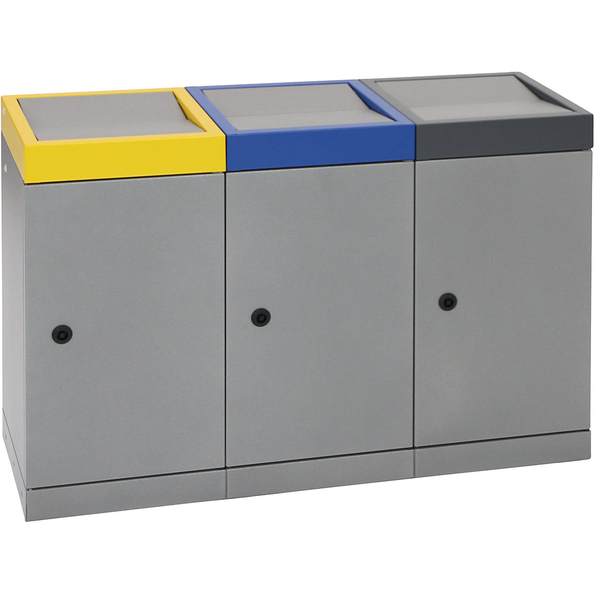 Système de tri des déchets avec porte battante