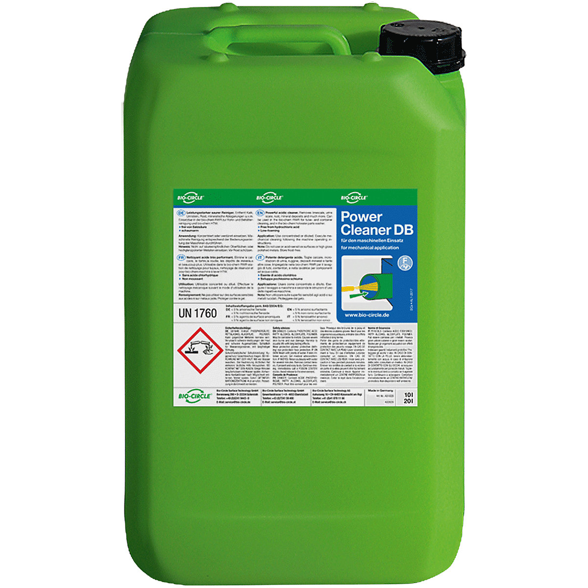 Power Cleaner DB, peu moussant – Bio-Circle