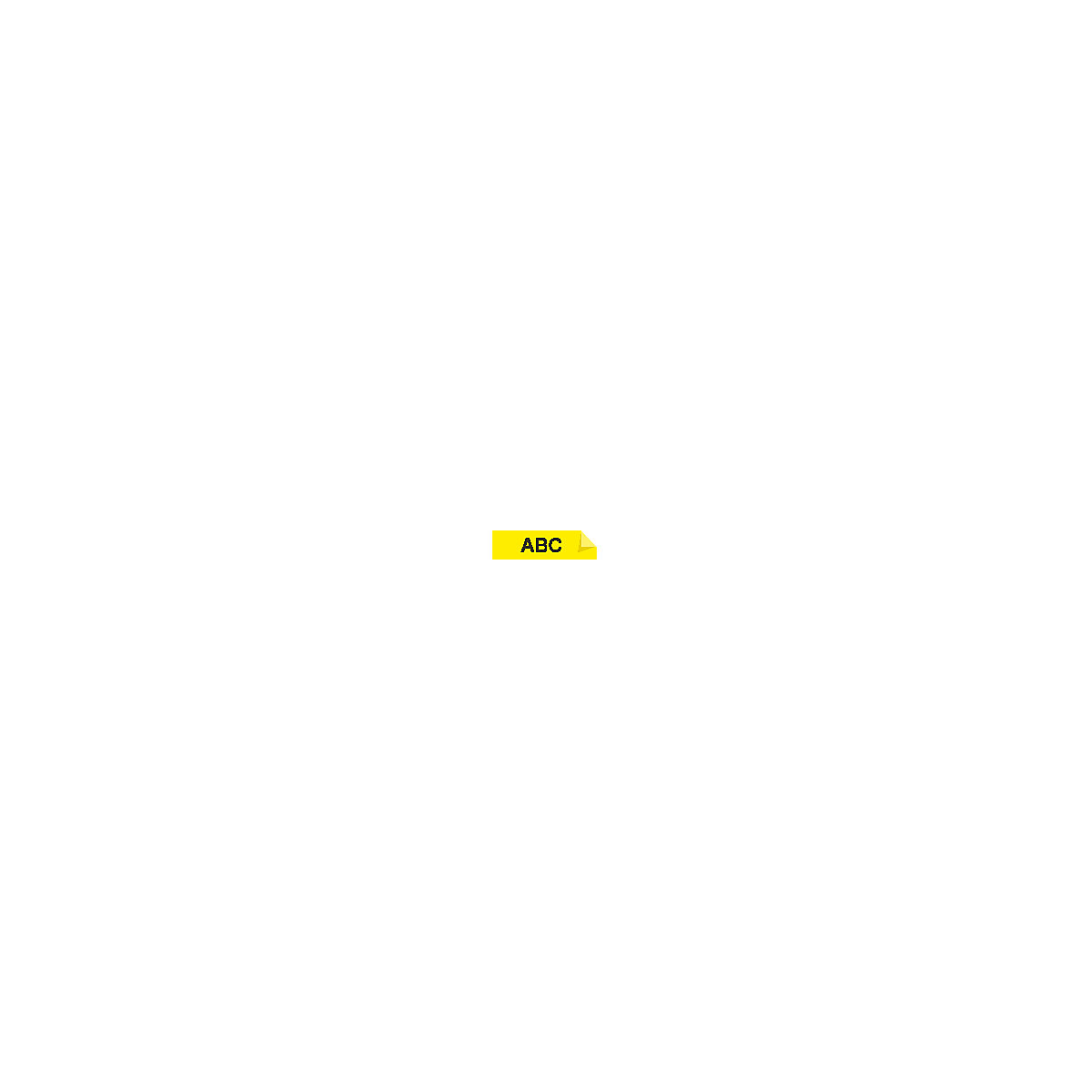 Fita D1 – DYMO, largura 19 mm, preto sobre amarelo, embalagem de 1 unid.-5