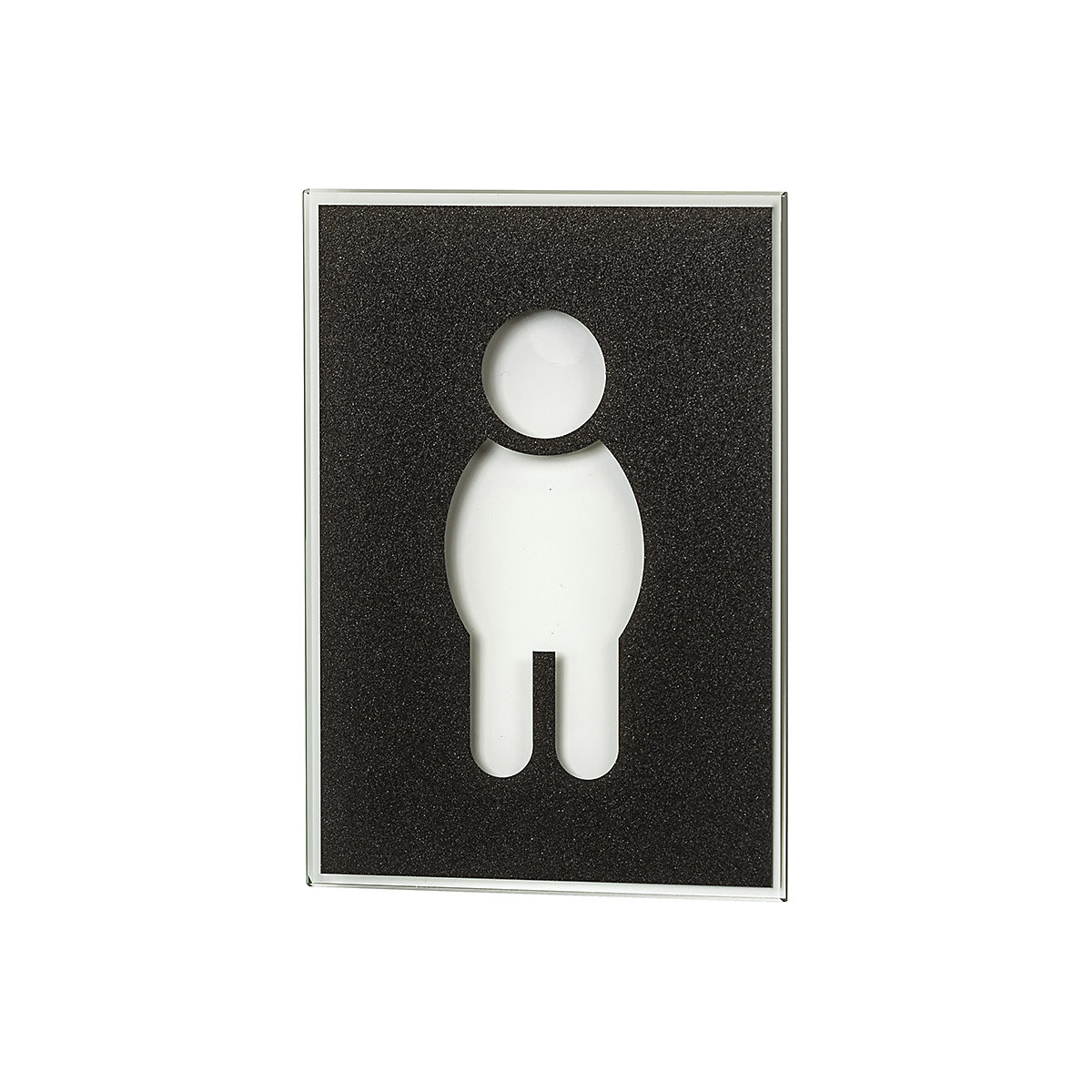 Placa para porta com pictograma WC (Imagem do produto 2)-1