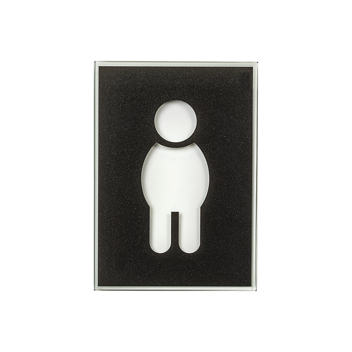 Placa para porta com pictograma WC (Imagem do produto 3)-2