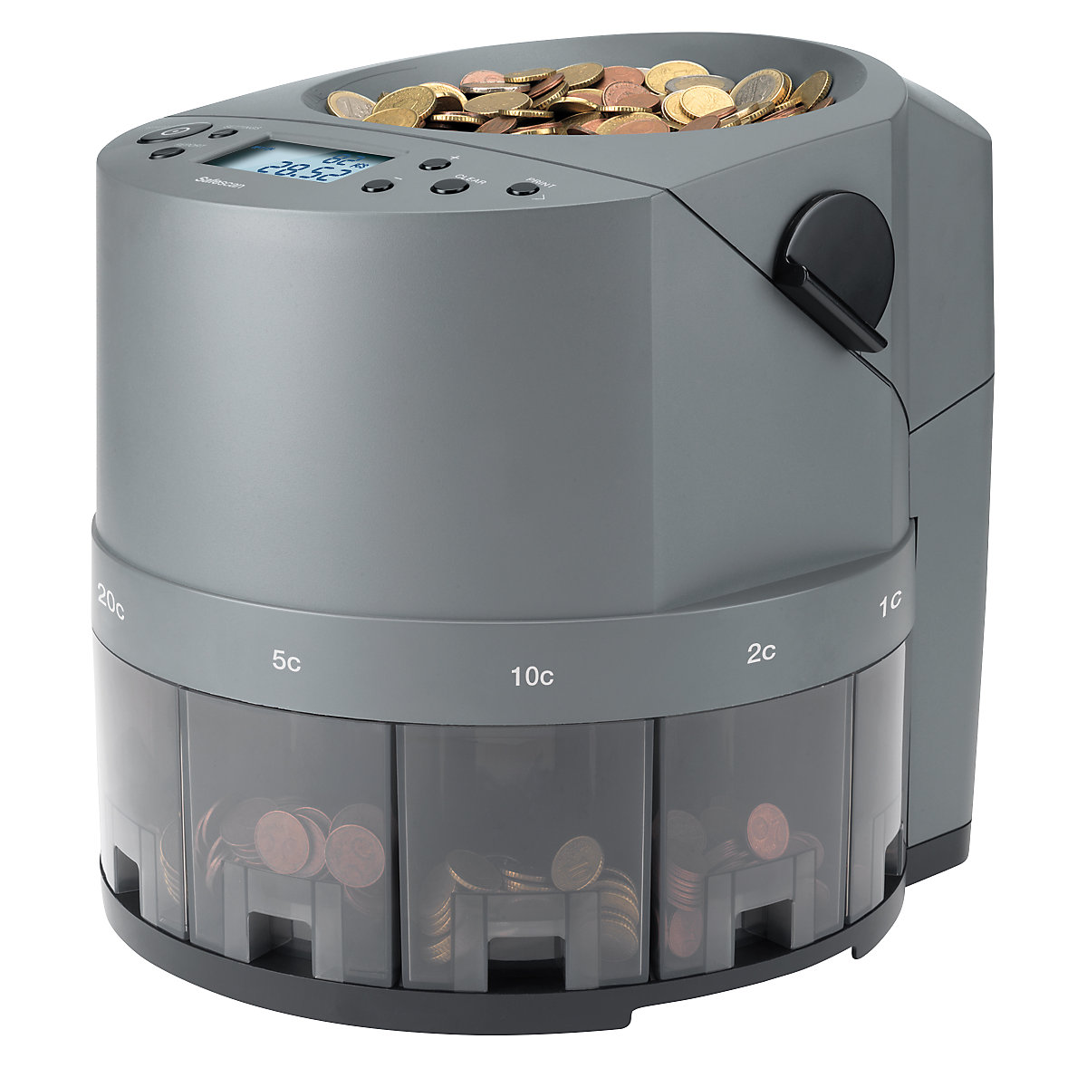 Contador e classificador de moedas – Safescan 1450 para moedas EUR ...