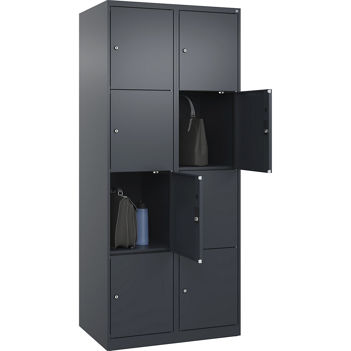 Armário de cacifos de 4 andares Evolo PLUS (Imagem do produto 3)-2