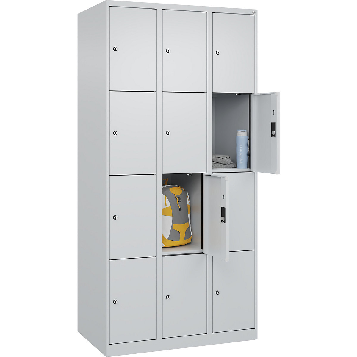 Armário de cacifos de 4 andares Evolo PLUS (Imagem do produto 2)-1