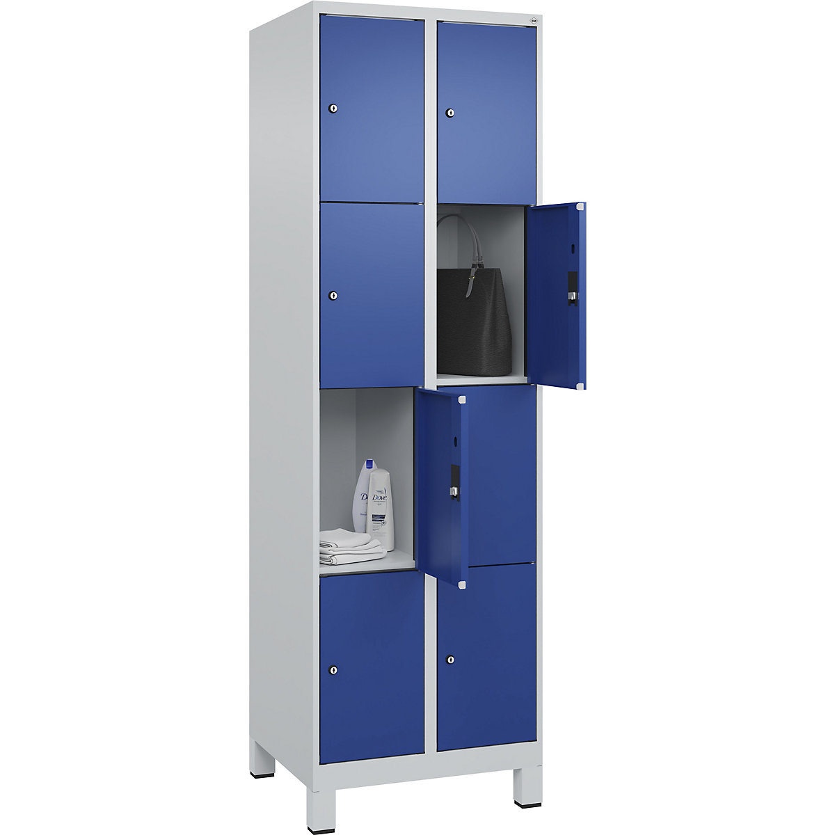 Armário de cacifos de 4 andares Evolo PLUS (Imagem do produto 3)-2