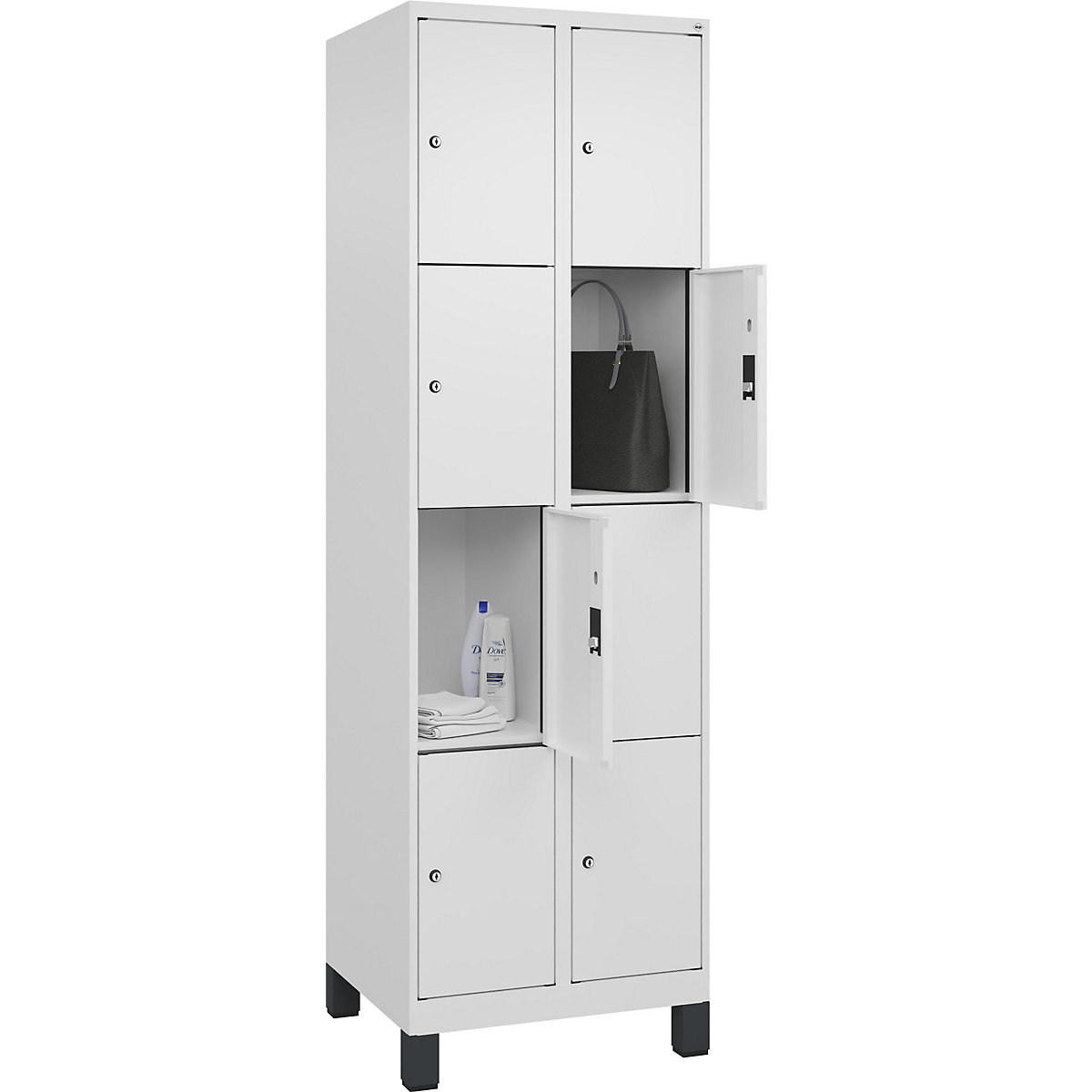 Armário de cacifos de 4 andares Evolo PLUS (Imagem do produto 3)-2